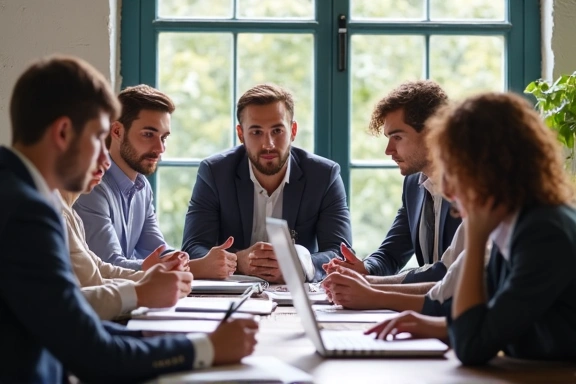 Équipe diversifiée travaillant ensemble dans un environnement moderne